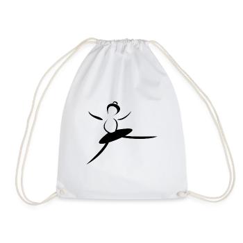 dancer. dance. sport. Dance - Drawstring Bag - white - Front