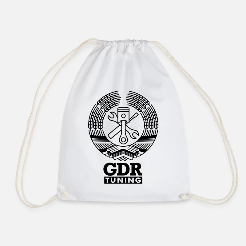 GDR Werkstatt Tuning Wappen - Turnbeutel - Weiß