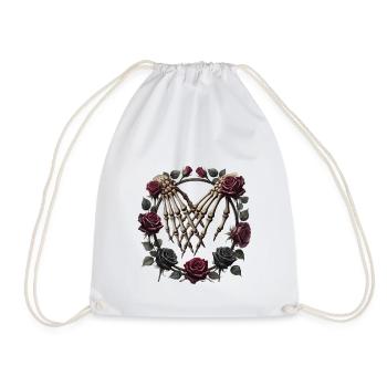 Dark Romance | Gothic aesthetics - Drawstring Bag - white - Front