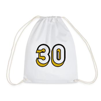 30. 30 YEARS. 30TH ANNIVERSARY. 30 YEARS ANNIVERSARY - Drawstring Bag - white - Front