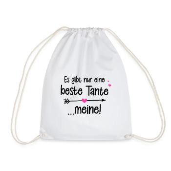 Es gibt nur eine beste Tante - meine! - Turnbeutel - Weiß - Vorne