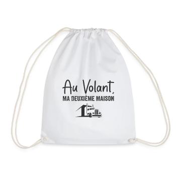 Au Volant, Ma Deuxième Maison - Sac de sport léger - blanc - Devant