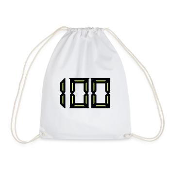 100 YEARS. 100th ANNIVERSARY. ANNIVERSARY 100 YEARS - Drawstring Bag - white - Front