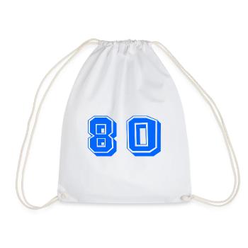 80 YEARS. 80th ANNIVERSARY. ANNIVERSARY 80 YEARS. 80 - Drawstring Bag - white - Front