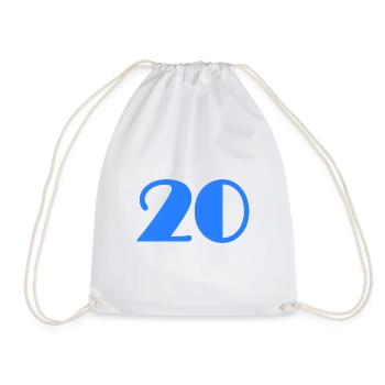 20 YEARS,20TH ANNIVERSARY,20 ANNIVERSARY 20 YEARS - Drawstring Bag - white - Front