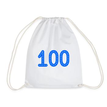 100 JAHRE. 100-jähriges JUBILÄUM. JUBILÄUM 100 JAHRE. - Turnbeutel - Weiß - Vorne