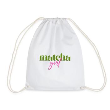 Matcha Girl - Turnbeutel - Weiß - Vorne