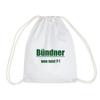 Bündner Wortwitz Grün Graphic - Sac de sport léger - blanc - Devant