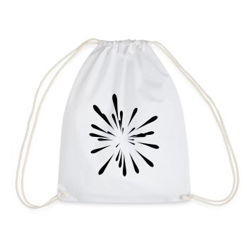 eclat tache peinture - Sac de sport léger - blanc - Devant
