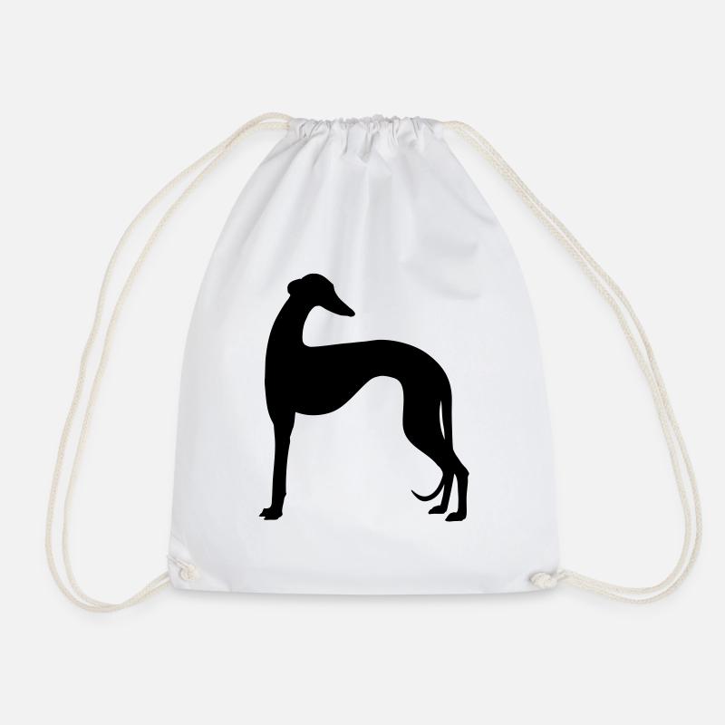 galgo shape2 - Turnbeutel - Weiß