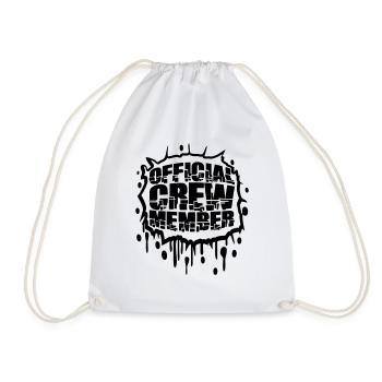Équipage officiel membre Design Cool - Sac de sport léger - blanc - Devant