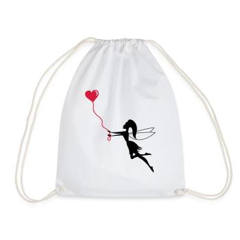 fee_in_love - Drawstring Bag - white - Front