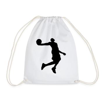 Basketball Sportler Sport Geschenke - Turnbeutel - Weiß - Vorne