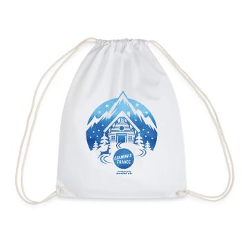 Chamonix Ski Resort T Shirt Design - Sac de sport léger - blanc - Devant