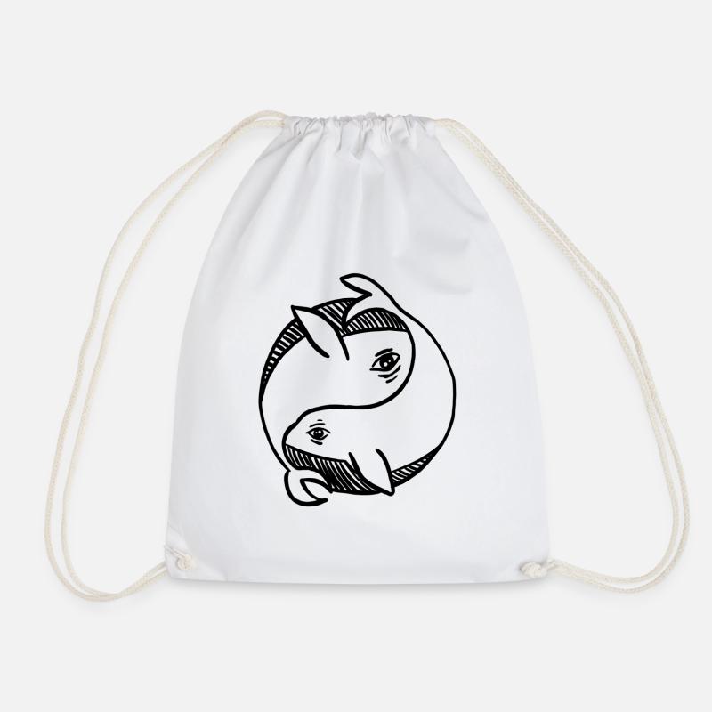 Wal-dance - Drawstring Bag - white