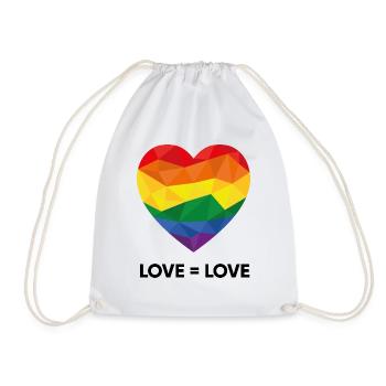 Love is love - Drawstring Bag - white - Front