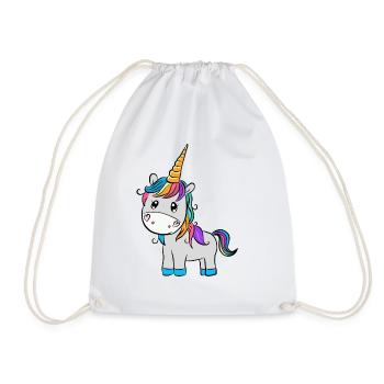 Licorne - Sac de sport léger - blanc - Devant