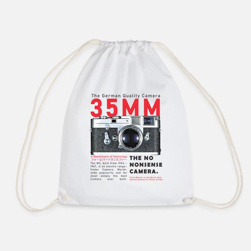 Leica M3 35 MM Vintage Camera - Drawstring Bag - white