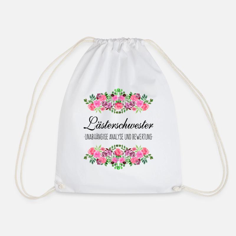 Lästerschwester Läster Schwester - Turnbeutel - Weiß