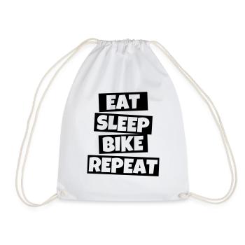 Cycling Gifts funny cyclists - Drawstring Bag - white - Front