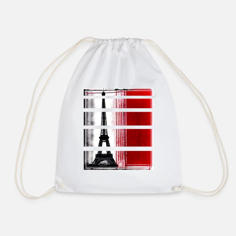 Paris Eiffelturm Modern Casual Style - Turnbeutel - Weiß