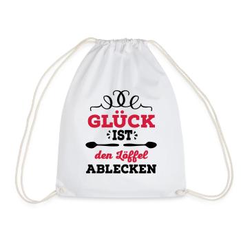 Löffel ablecken - Turnbeutel - Weiß - Vorne