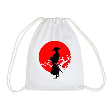 Samurai Warrior - Drawstring Bag - white - Front