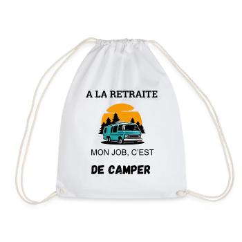Retraite Camping Humour - Sac de sport léger - blanc - Devant