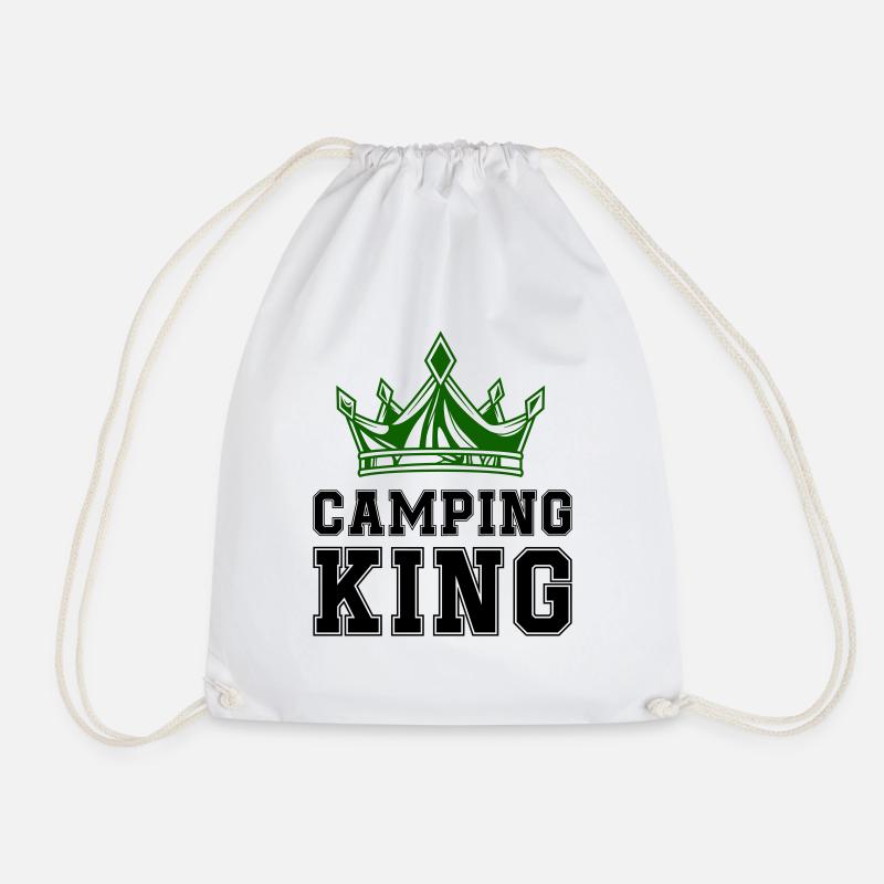 camping king - Turnbeutel - Weiß