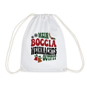 Boccia Weihnachten Bocciaspieler Spieler Team XMAS - Turnbeutel - Weiß - Vorne