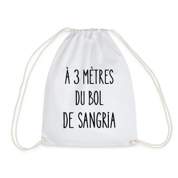 à 3 mètres du bol de sangria - Sac de sport léger - blanc - Devant