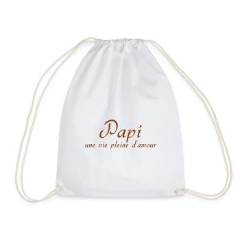 GRANDPA DAD GRANDPA HUMOR GRANDPA JOKE 4 - Drawstring Bag - white - Front