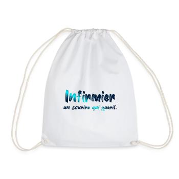 NURSE NURSE DOCTOR HUMOR DRÖLES F - Drawstring Bag - white - Front