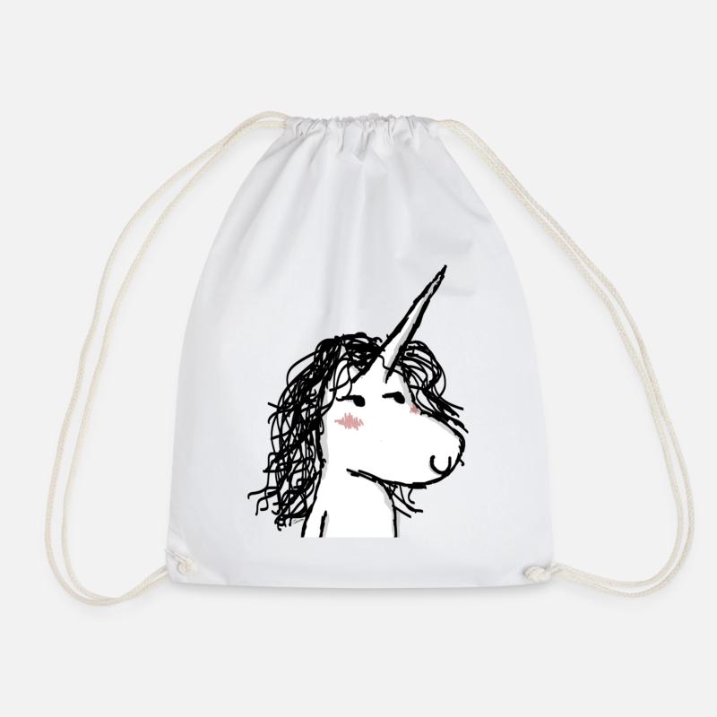 Das Einhorn Kaede - Turnbeutel - Weiß