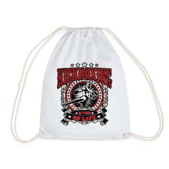 Kickboxing - My Way Of Life - Drawstring Bag - white - Front