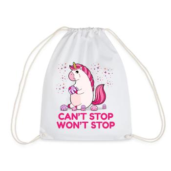 Can't Stop Won't Stop - Turnbeutel - Weiß - Vorne