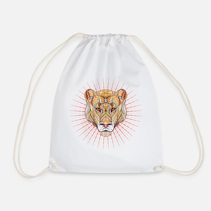 Löwin - Turnbeutel - Weiß