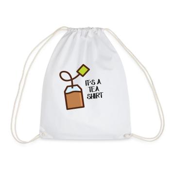 funny sayings - Drawstring Bag - white - Front