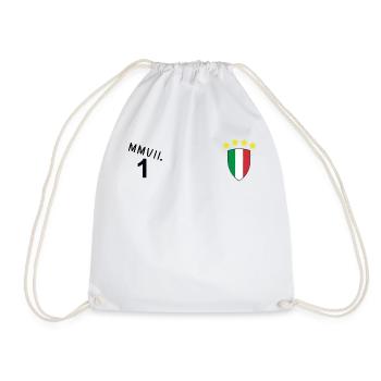 MMVII - Logo Foot Italy - Drawstring Bag - white - Front