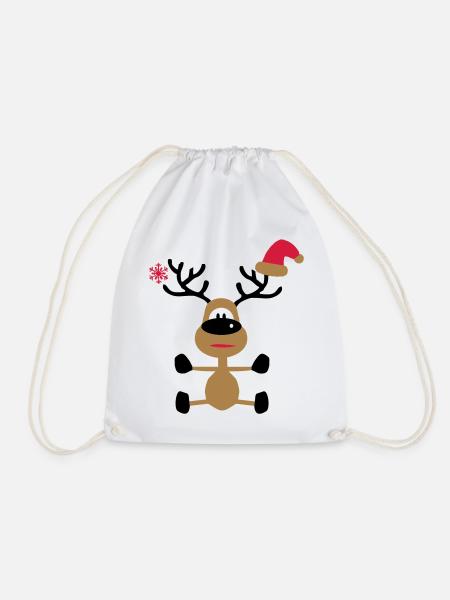 christmas - Drawstring Bag - white
