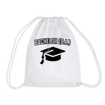 Bachelor B.A. - Bachelor of Arts - Turnbeutel - Weiß - Vorne