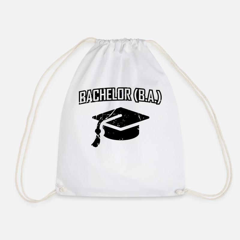 Bachelor B.A. - Bachelor of Arts - Turnbeutel - Weiß