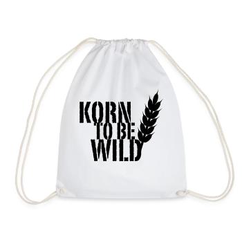 korn to be wild - Turnbeutel - Weiß - Vorne