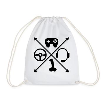 Gaming - Sac de sport léger - blanc - Devant