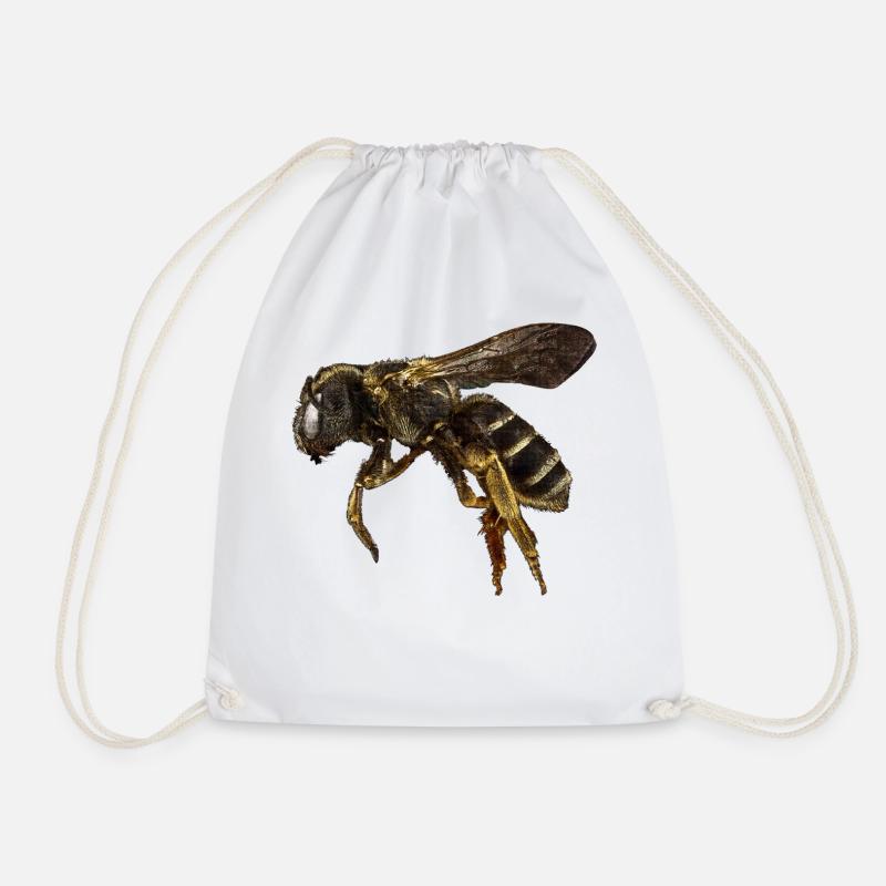 Biene apis mellifera Imker Geschenk Honig Vintage - Turnbeutel - Weiß