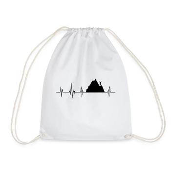 L’escalade du cœur - Sac de sport léger - blanc - Devant