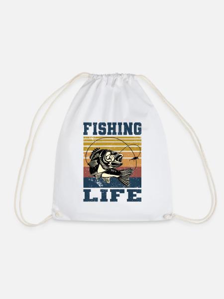 Fishing Life - Turnbeutel - Weiß