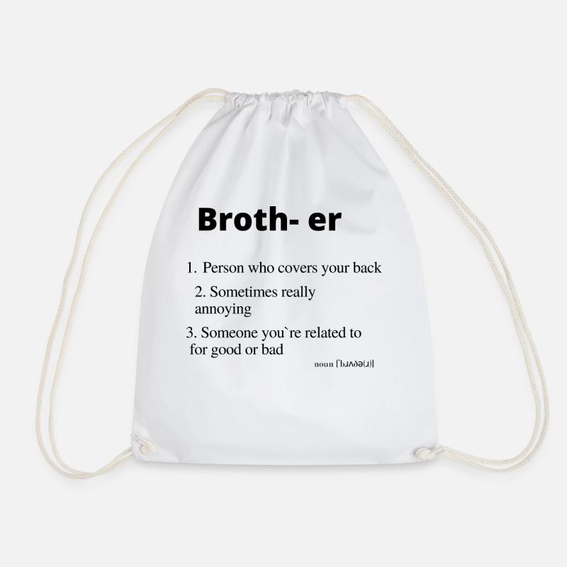 Brother - Turnbeutel - Weiß