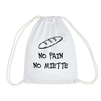 No Pain No Miette - Sac de sport léger - blanc - Devant