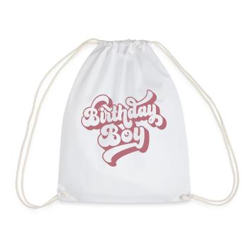 Birthday Boy - Birthday Party Gift For Kids Boys - Drawstring Bag - white - Front